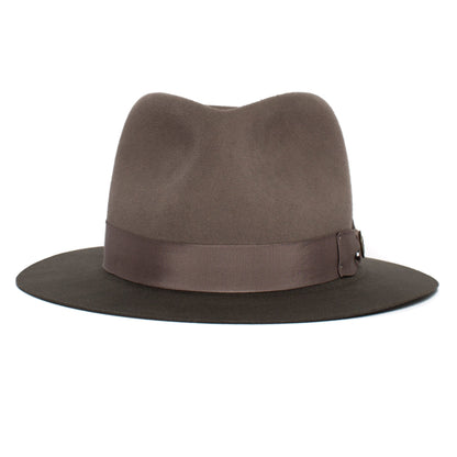 Goorin Bros. the baker wool classic brim fedora Olive front view