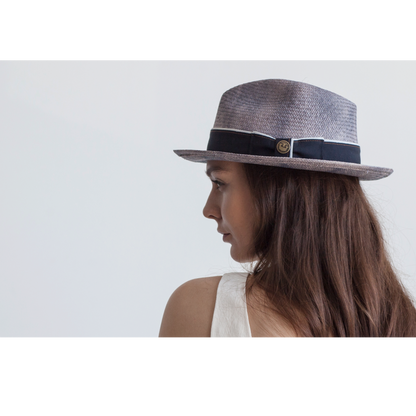 Goorin Bros. Charlie Grateful Blue fedora womens styling