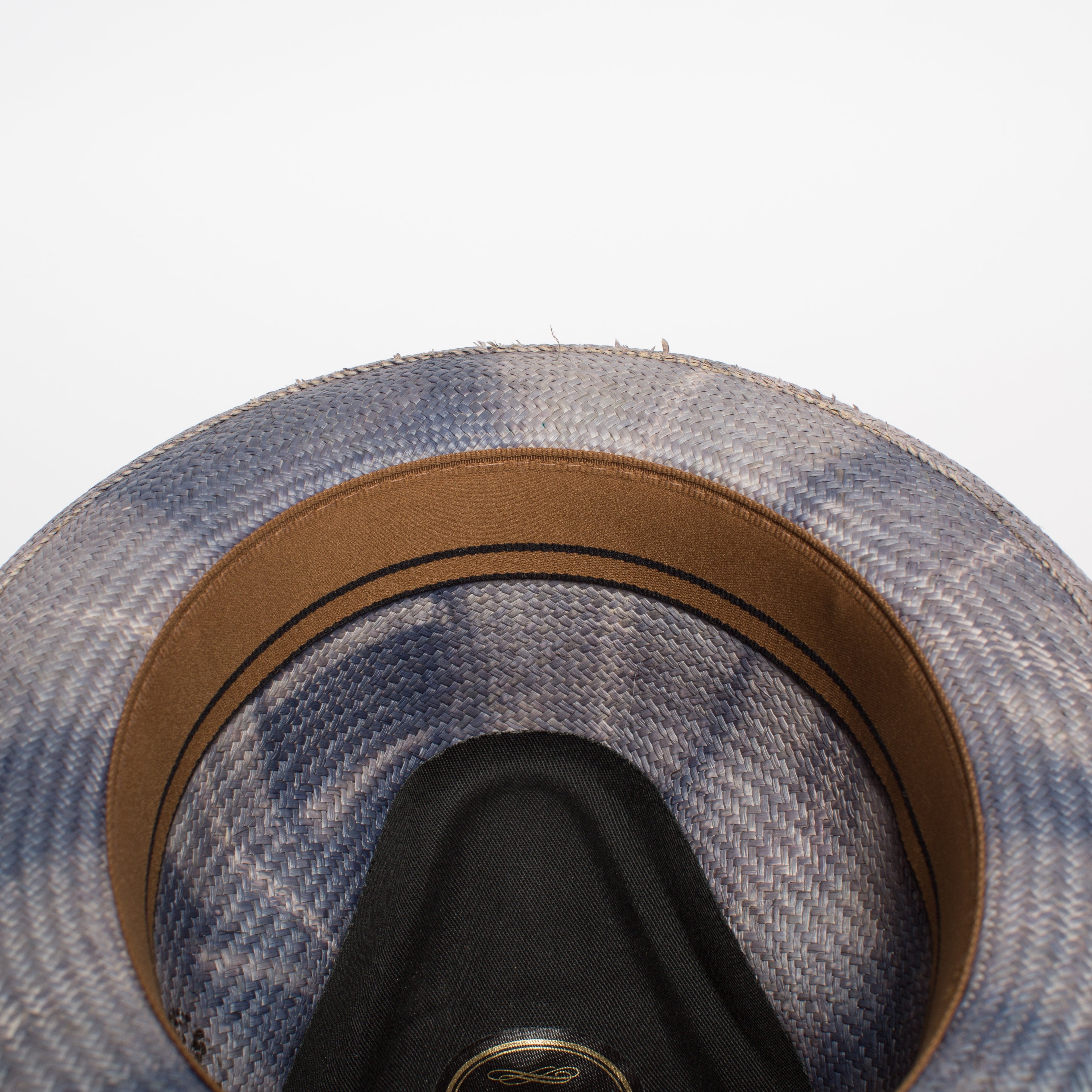 Goorin Bros. charlie grateful teardrop medium brim straw fedora hat Blue  Sweatband