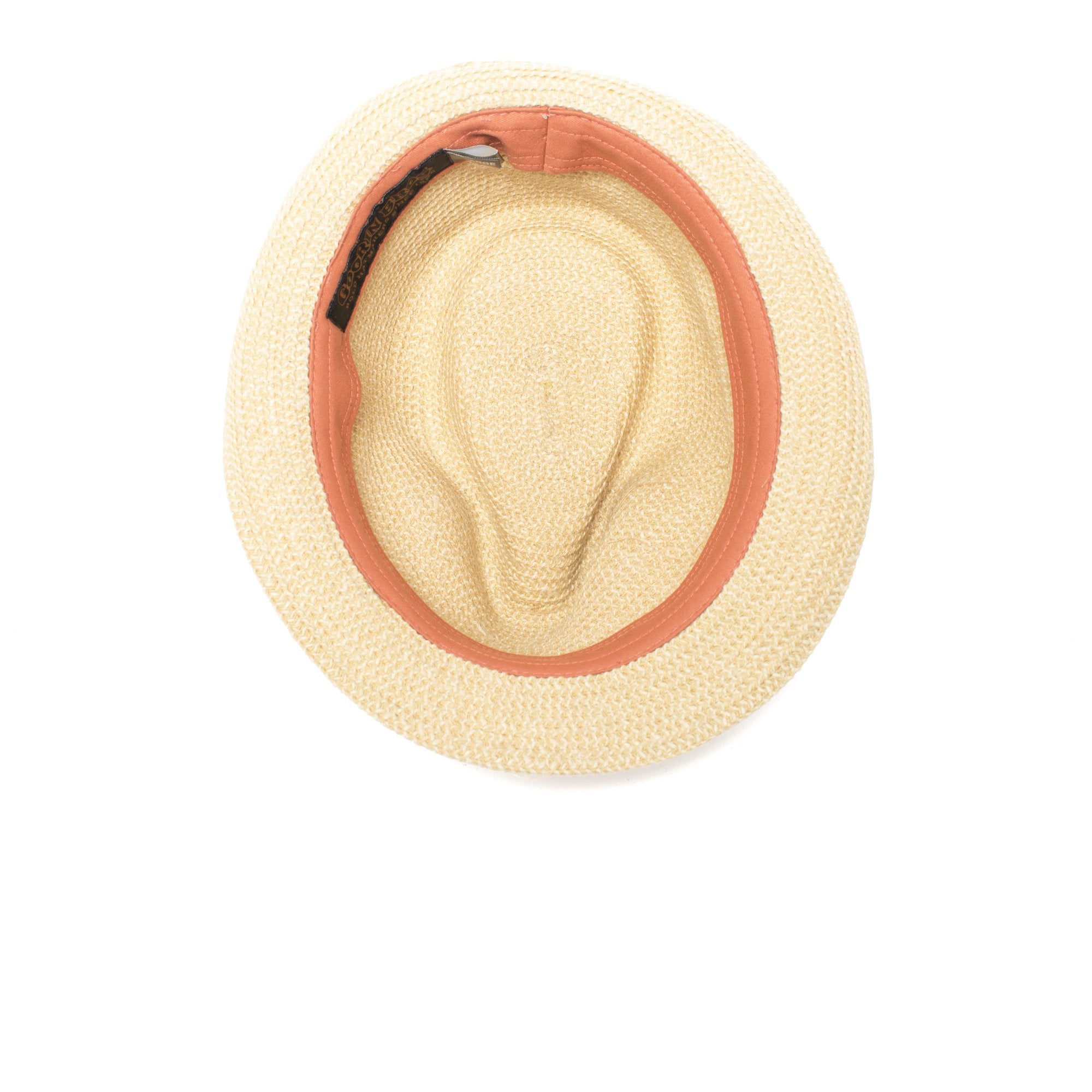 Goorin Bros. laying low teardrop short brim straw fedora hat Natural under view