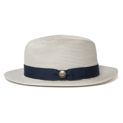 Goorin Bros. love me center dent medium brim polypropelene fedora hat Grey side view