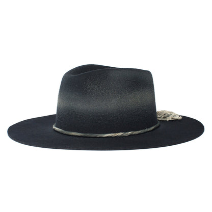 Goorin Bros. mr nix wool wide brim fedora Black left side view