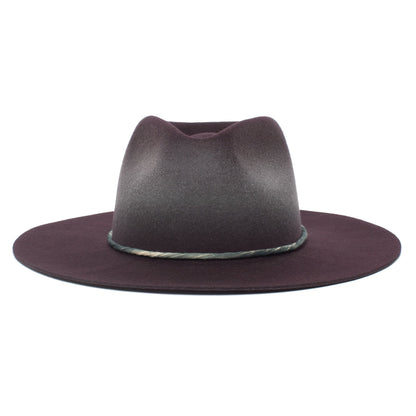 Goorin Bros. mr nix wool wide brim fedora Purple front view