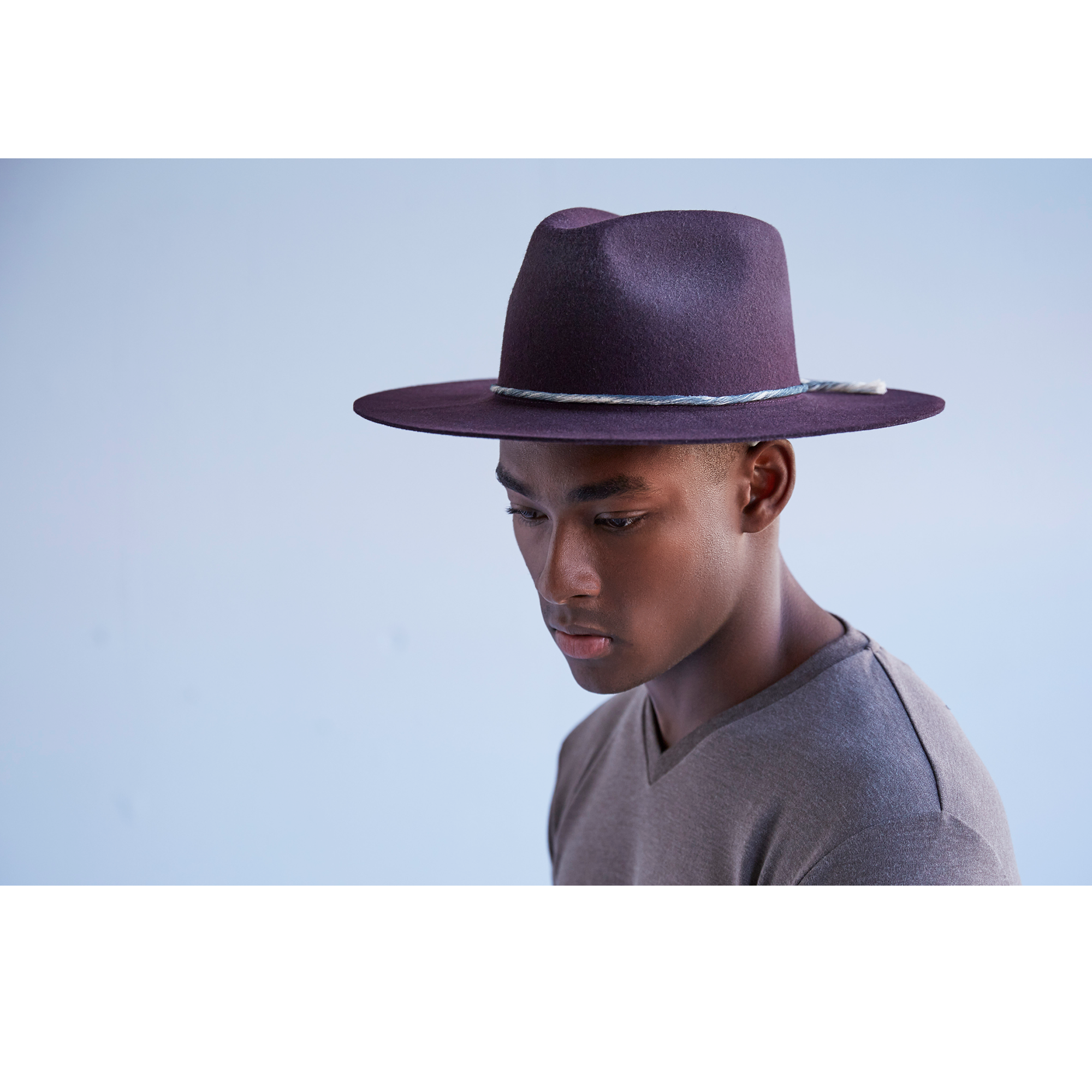 Goorin Bros. mr nix wool wide brim fedora Purple  mens styling