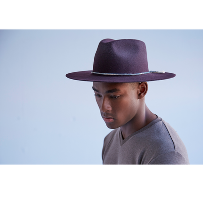 Goorin Bros. mr nix wool wide brim fedora Purple  mens styling