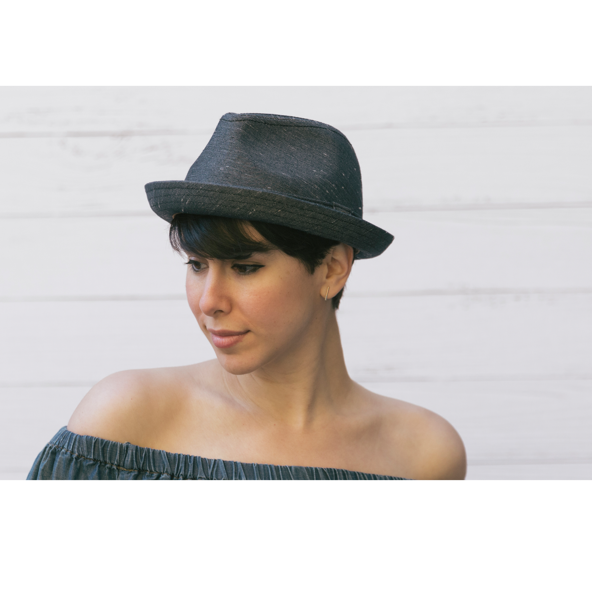 Goorin Bros. Get The Funk Navy flip up womens styling
