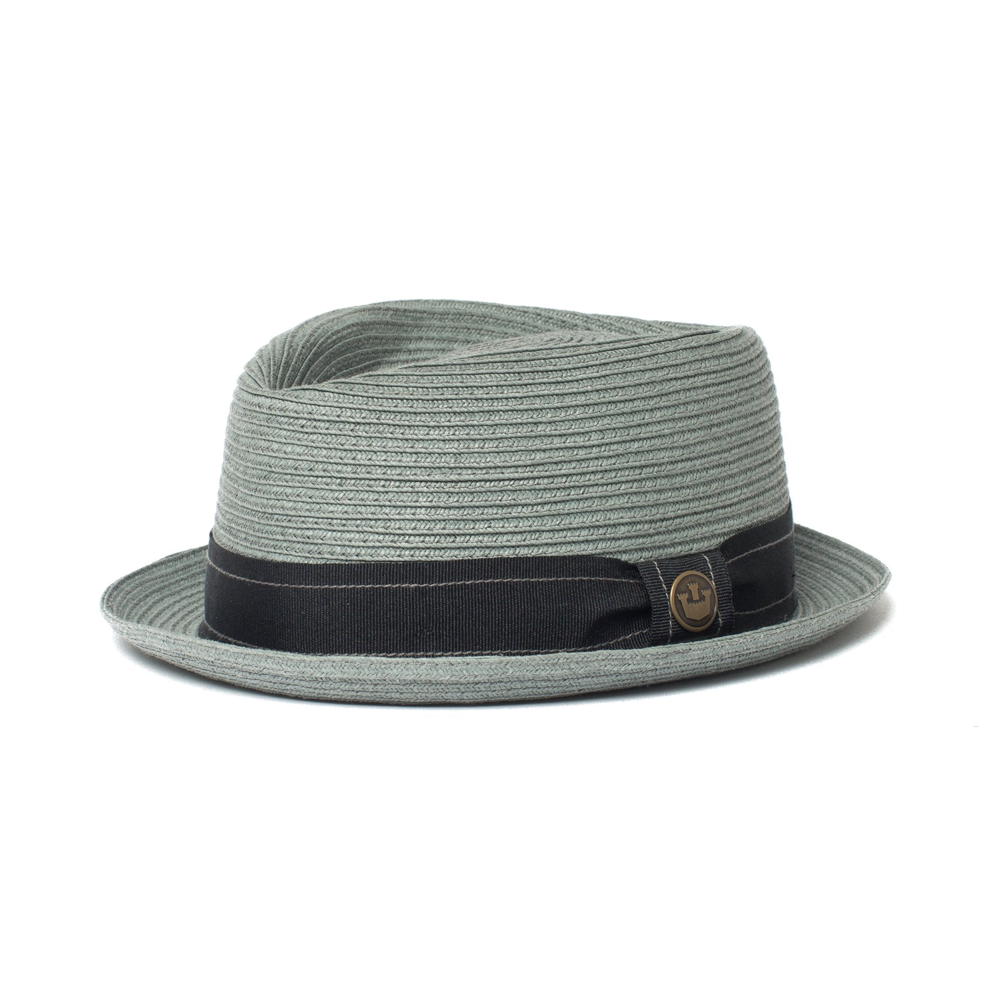 Goorin Bros. big joe cotton porkpie fedora Sage left side view