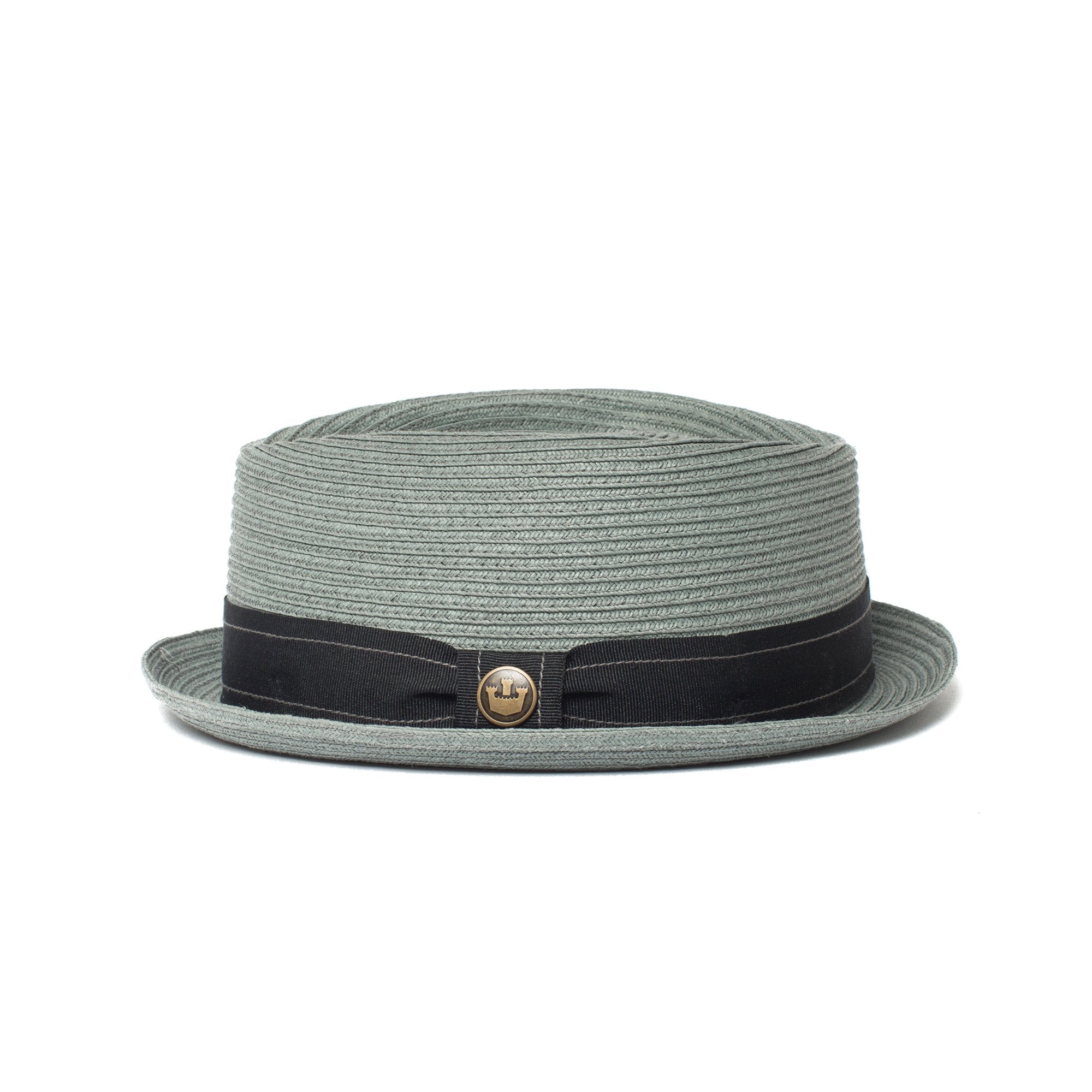 Goorin Bros. big joe cotton porkpie fedora Sage side view