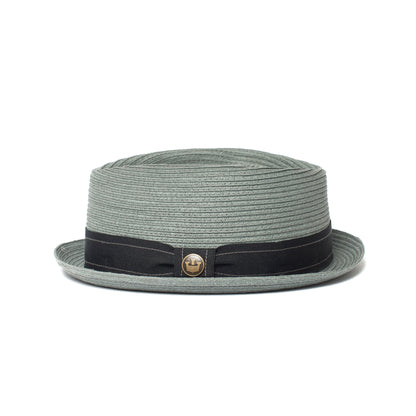 Goorin Bros. big joe cotton porkpie fedora Sage side view