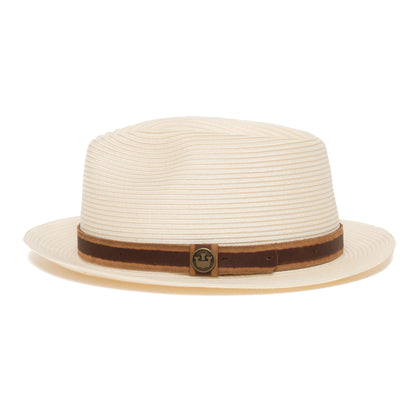 Goorin Bros. enjoy the ride teardrop medium brim polypropelene fedora hat White side view