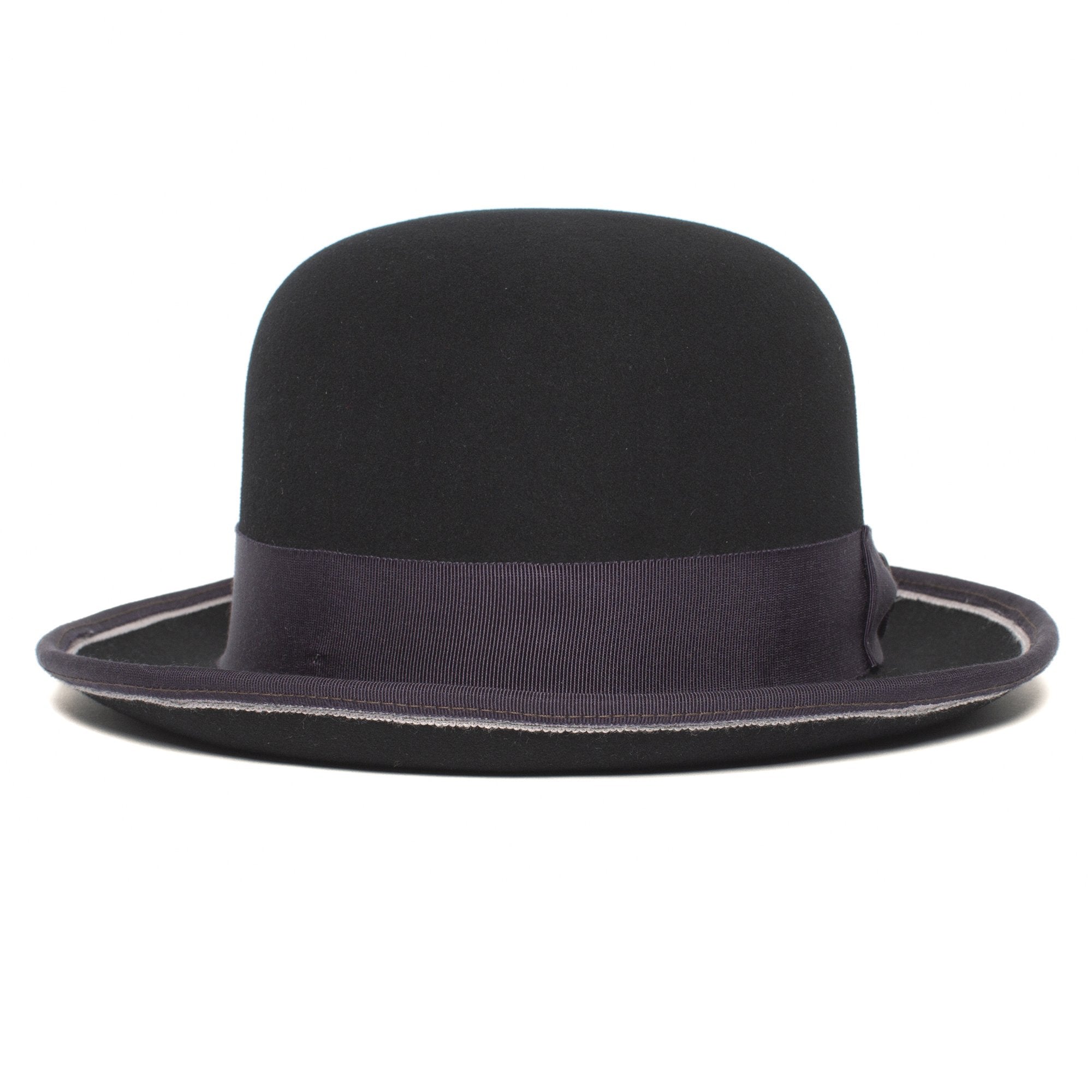 Goorin Bros. one eyed king wool bowler Black front view