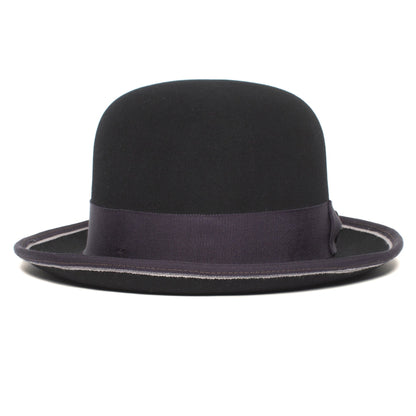 Goorin Bros. one eyed king wool bowler Black front view