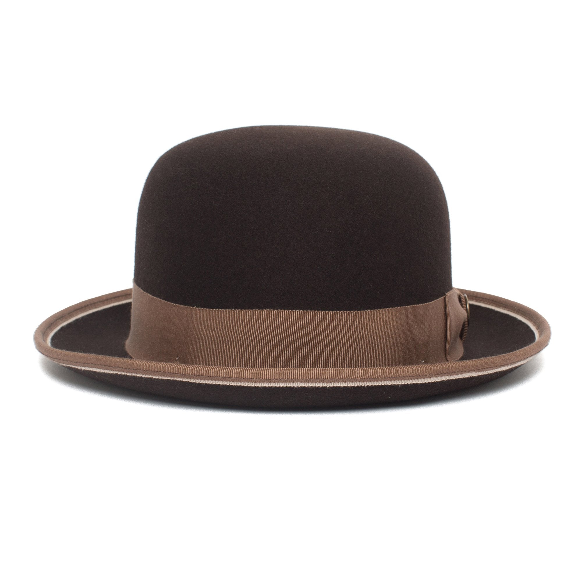 Goorin Bros. one eyed king wool bowler Brown front view