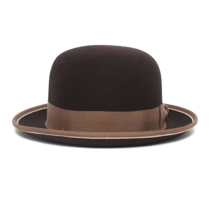 Goorin Bros. one eyed king wool bowler Brown front view
