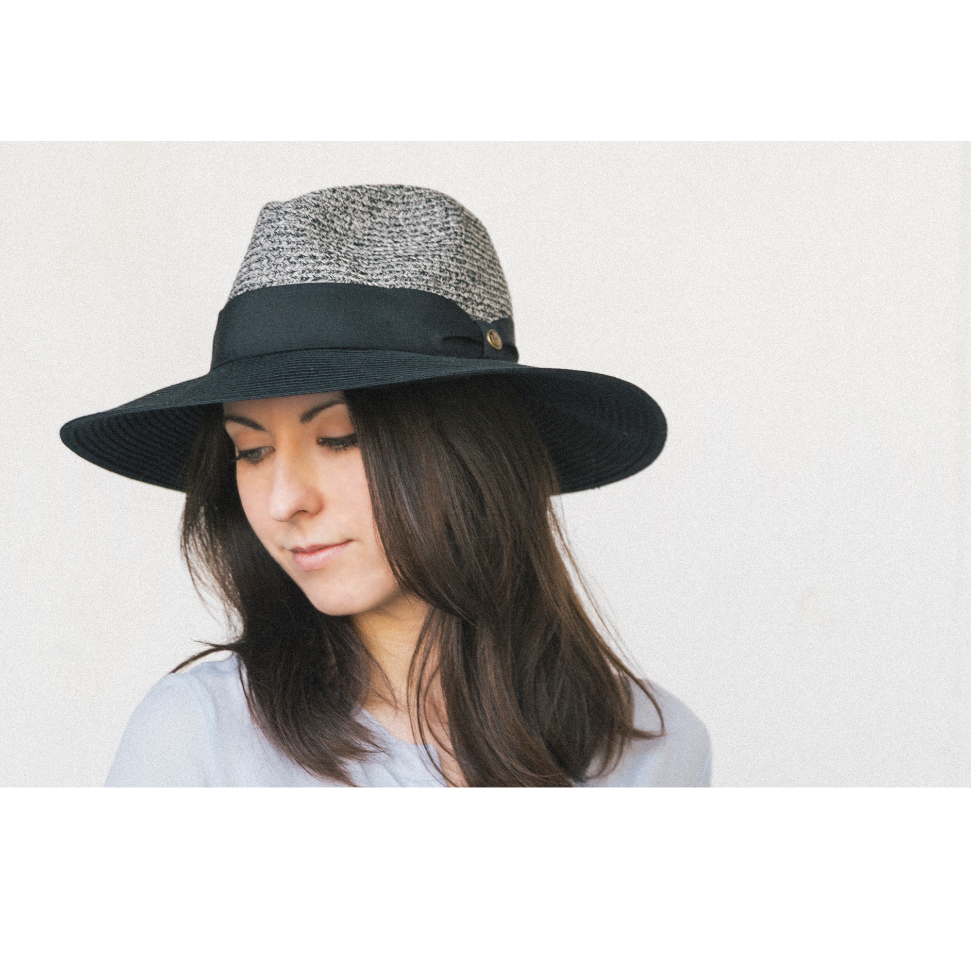 Goorin Bros. mamacita center dent wide brim polyester ribbon fedora hat Black  womens styling