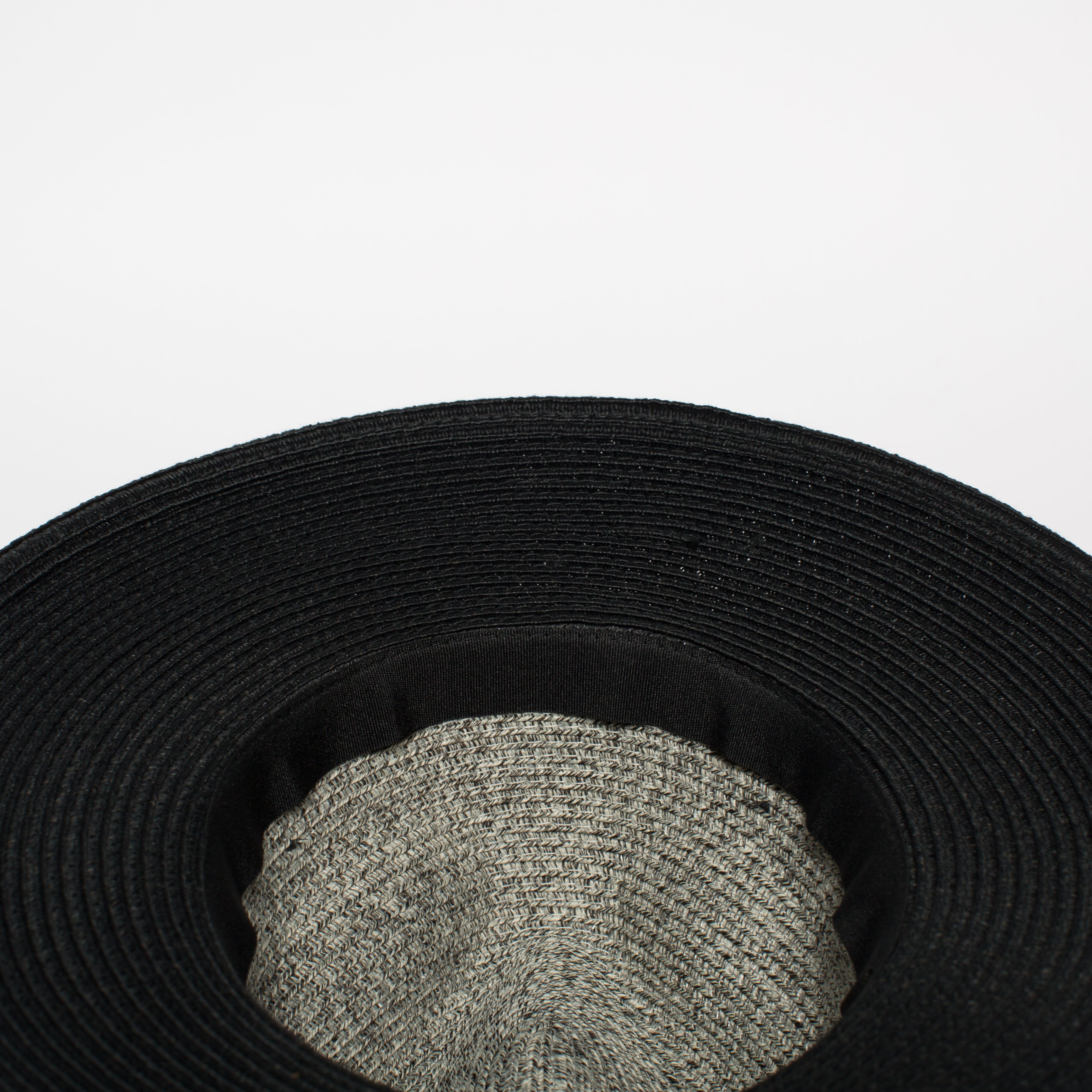 Goorin Bros. mamacita center dent wide brim polyester ribbon fedora hat Black  Sweatband