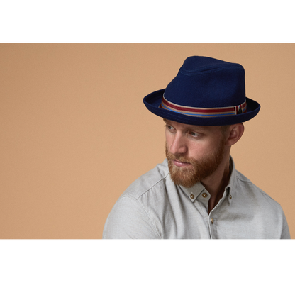 Goorin Bros. Hit It Pure Navy flip up mens styling