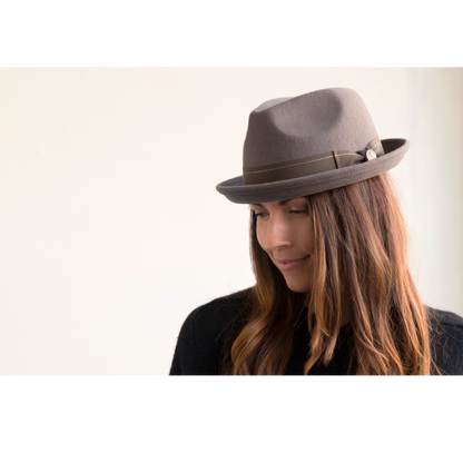 Goorin Bros. The Event Grey fedora womens styling