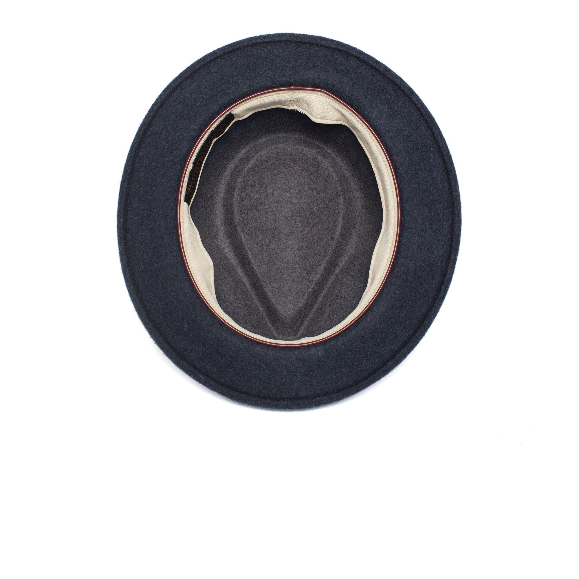 Goorin Bros. late night teardrop short brim felt fedora hat Navy under view