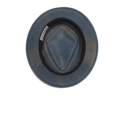 Goorin Bros. note king diamond medium brim felt porkpie fedora hat Slate under view