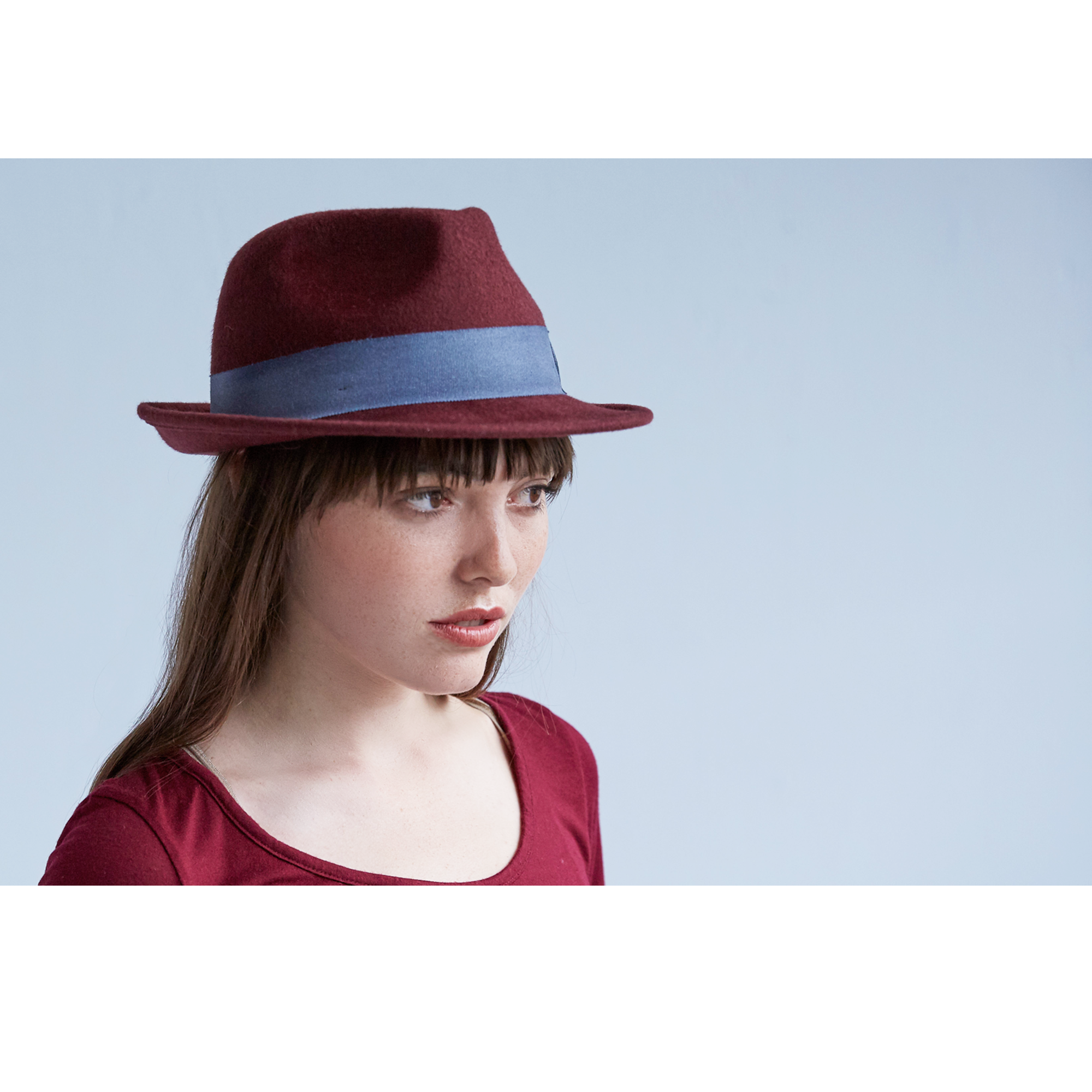 Goorin Bros. Party Times Burgundy fedora womens styling
