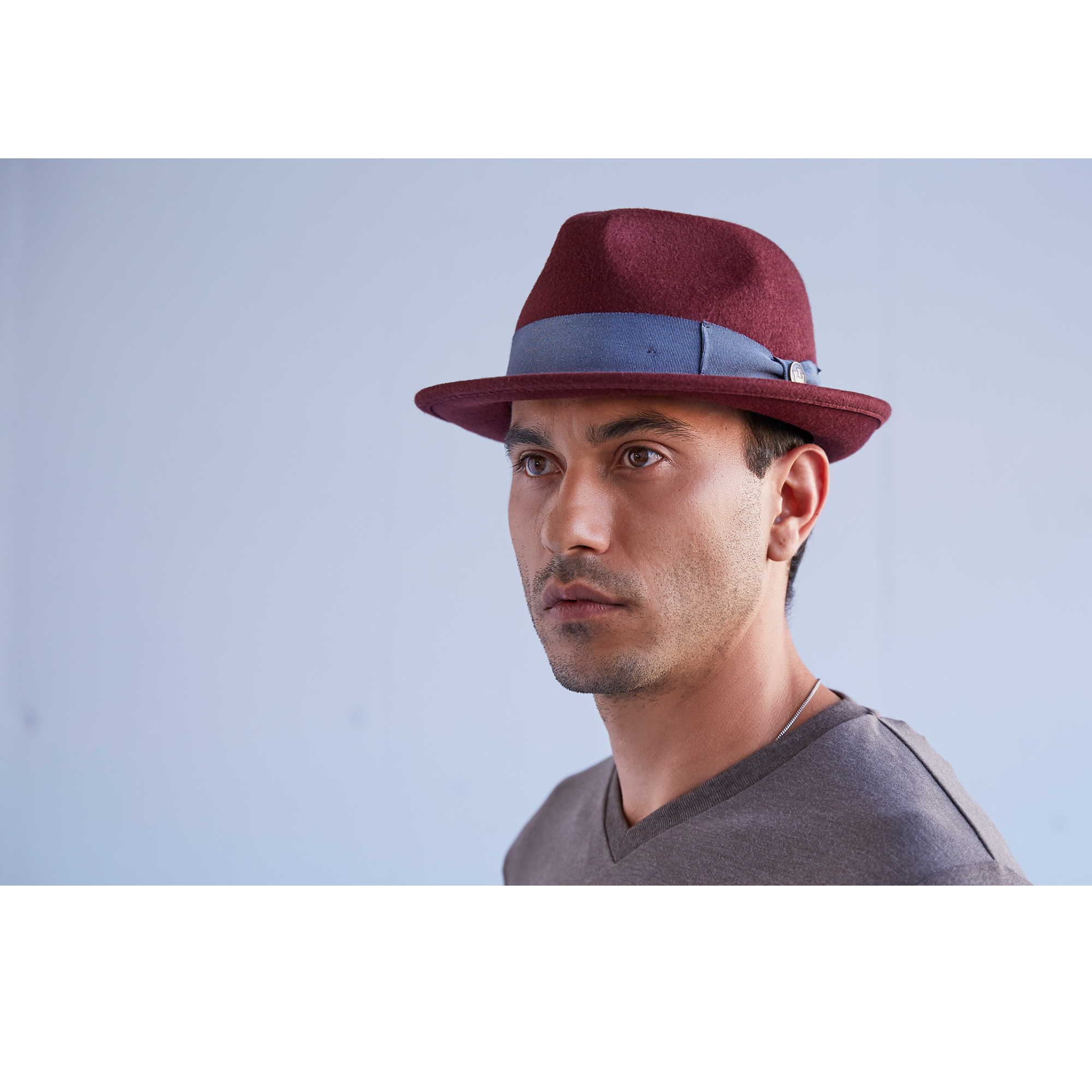 Goorin Bros. Party Times Burgundy fedora mens styling
