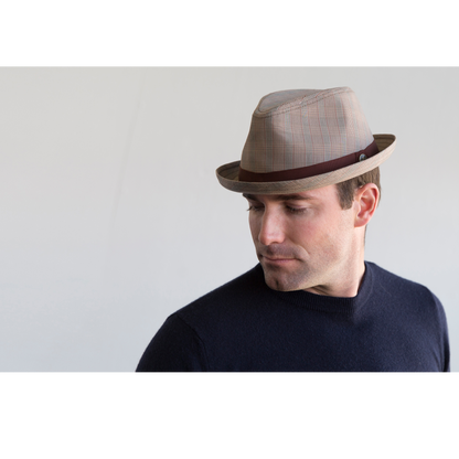 Goorin Bros. The Occasion Tan flip up mens styling