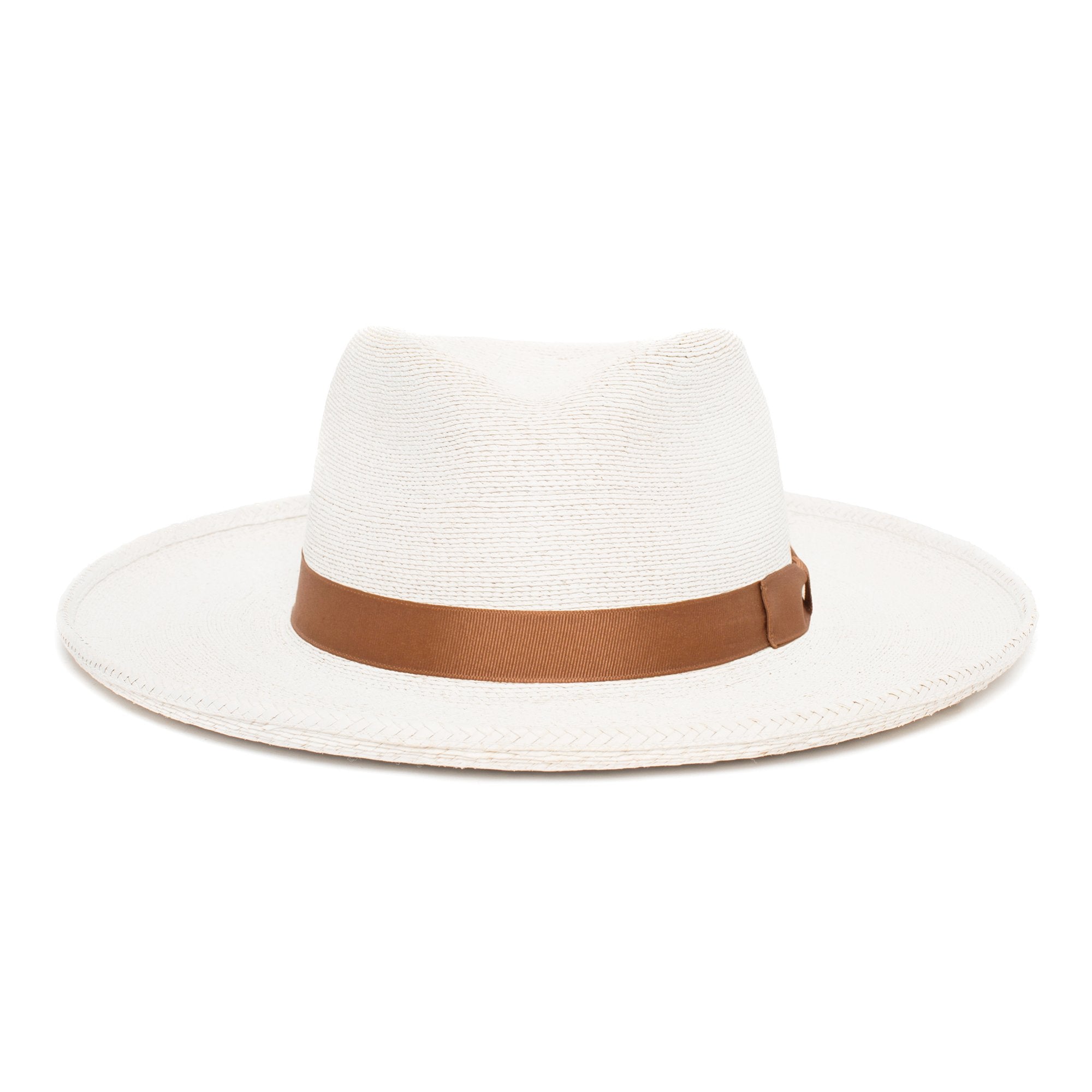 Goorin Bros. tomas santiago teardrop wide brim straw fedora hat Natural front view