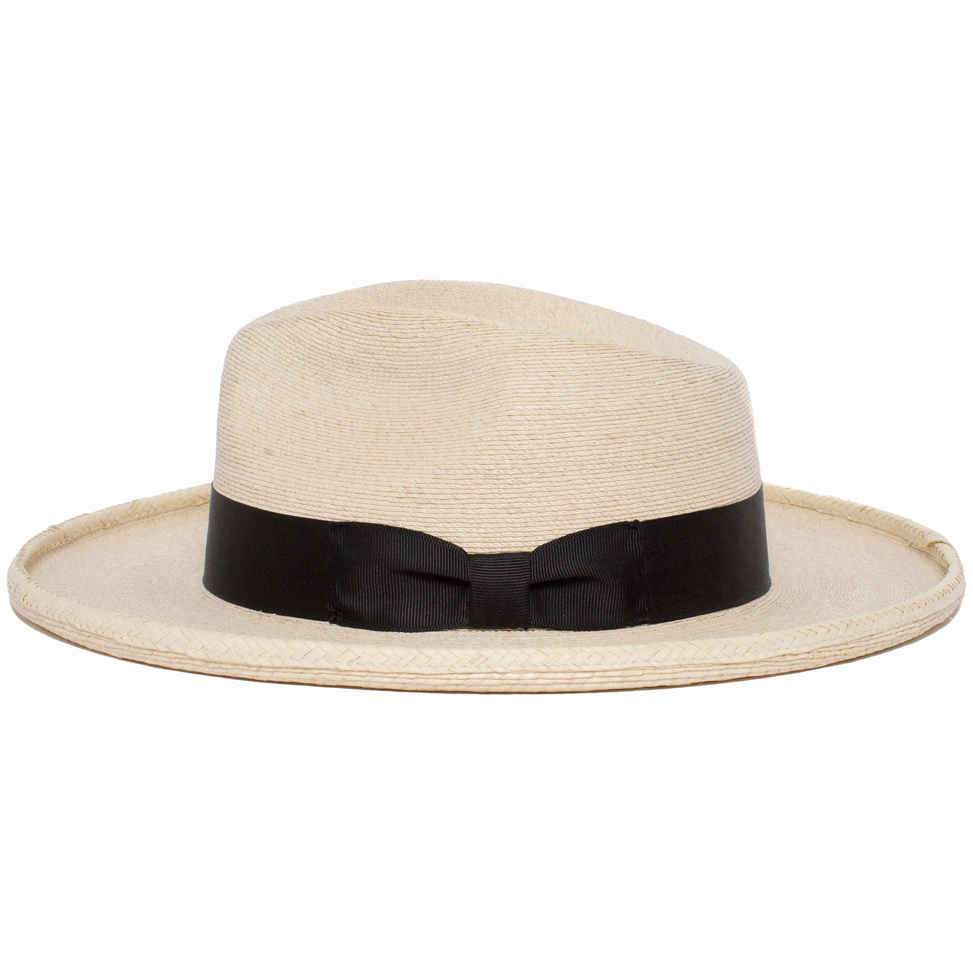 Goorin Bros. tomas santiago teardrop wide brim straw fedora hat White side view