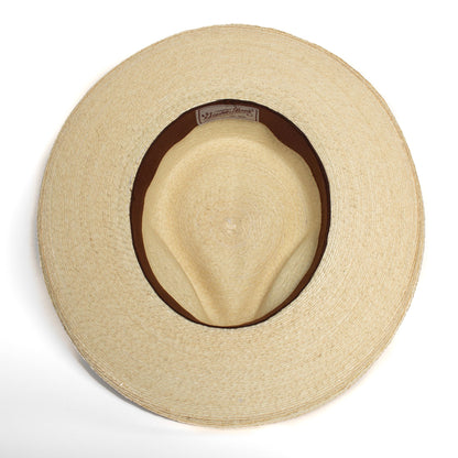 Goorin Bros. tomas santiago teardrop wide brim straw fedora hat White under view