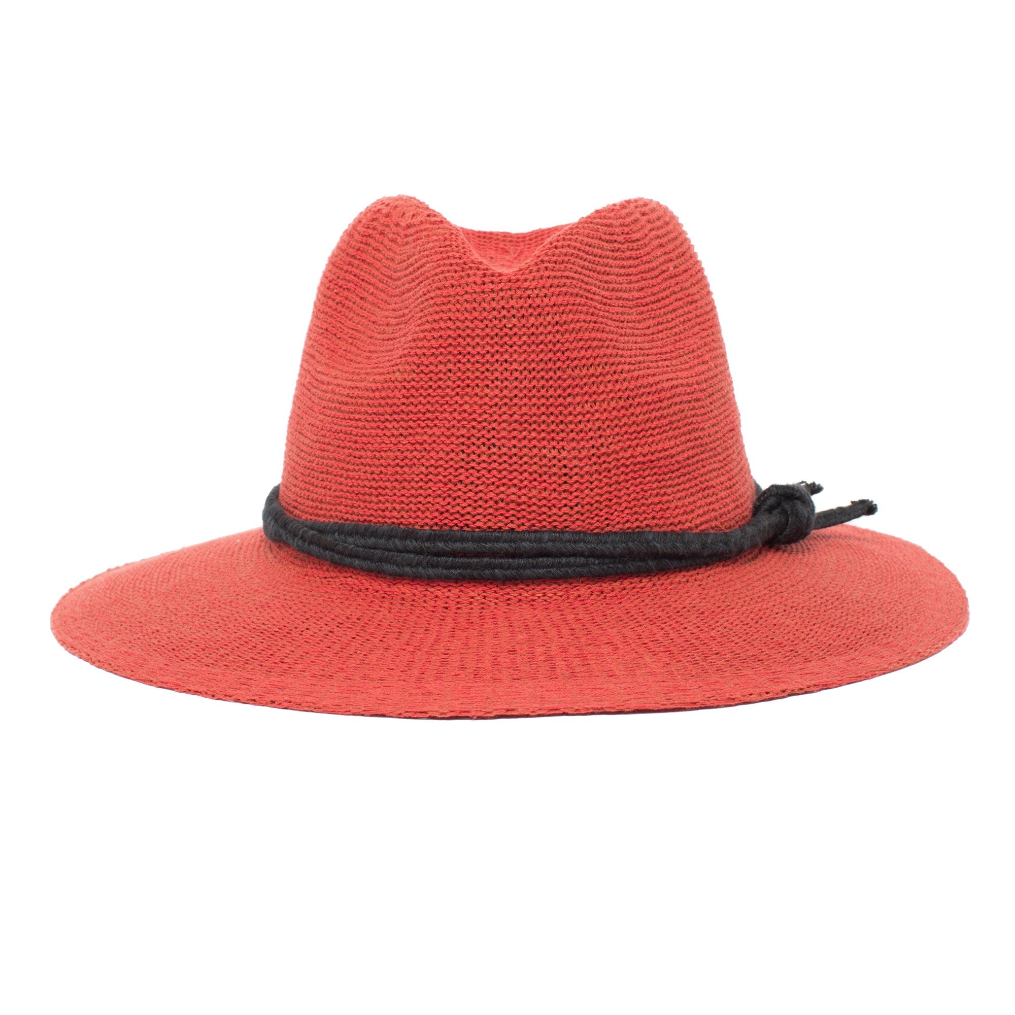 Goorin Bros. shimmy shimmy center dent wide brim cotton blend fedora hat Rust front view