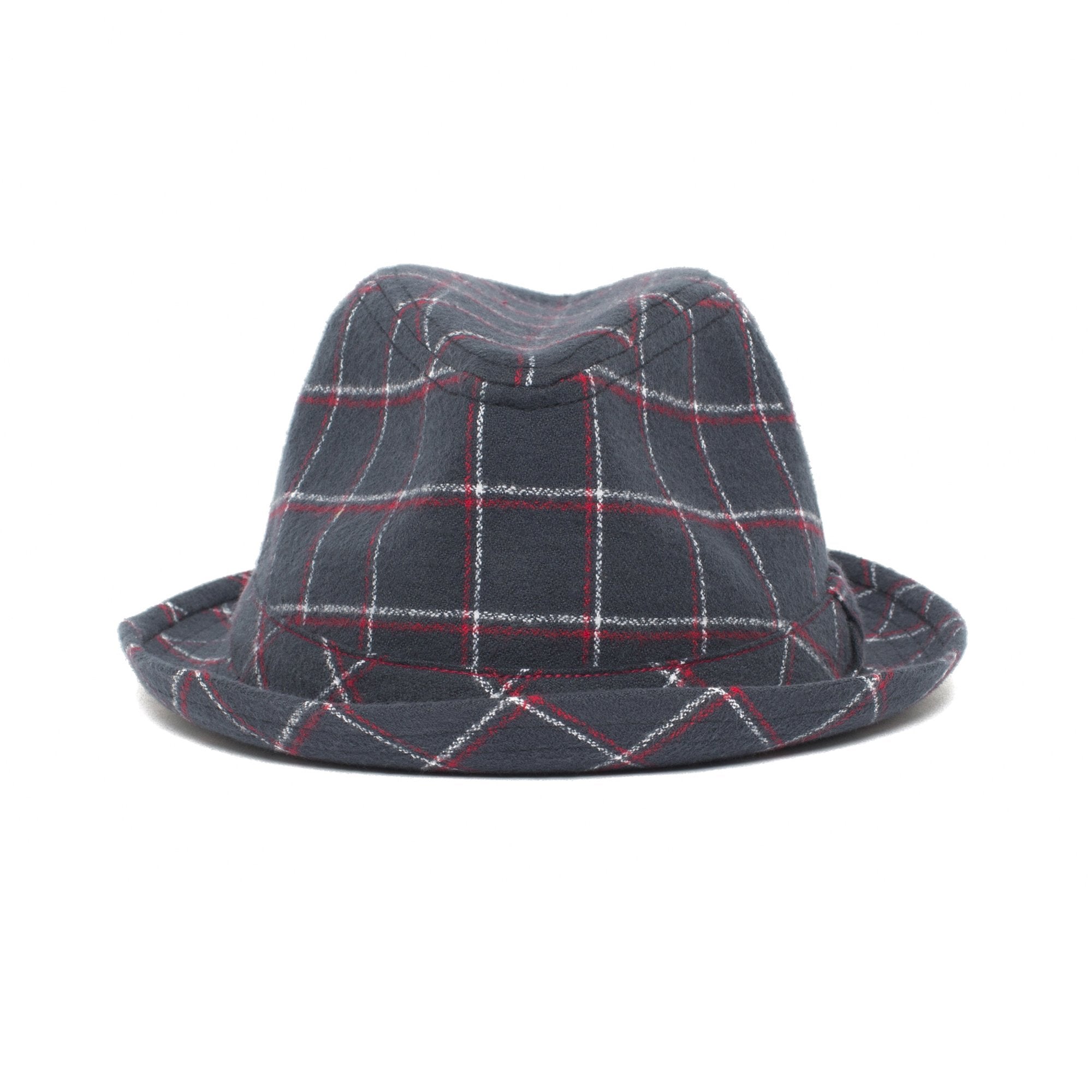 Goorin Bros. canyon reef center dent short brim cotton fedora hat Navy front view