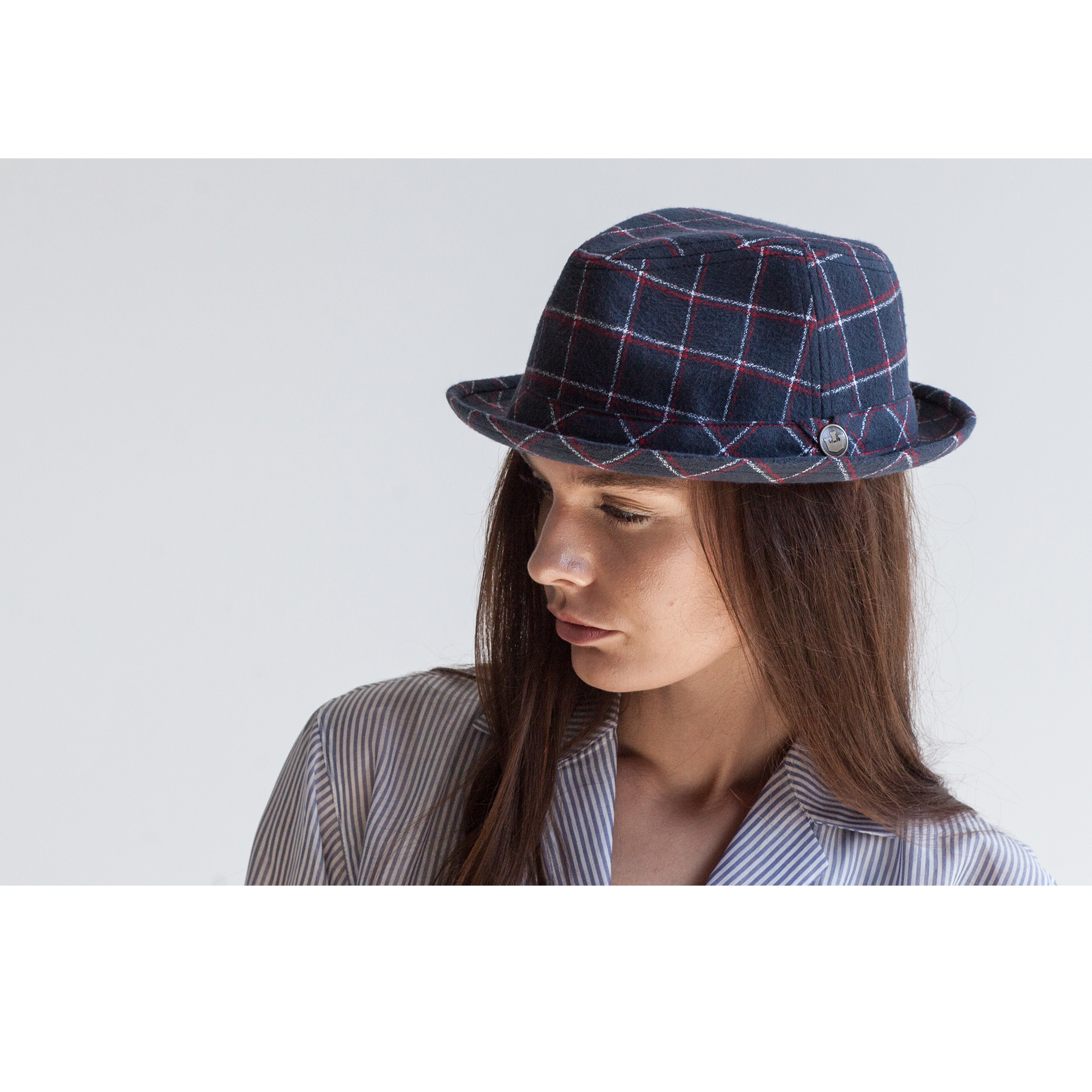 Goorin Bros. Canyon Reef Navy flip up womens styling