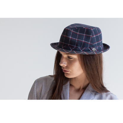Goorin Bros. Canyon Reef Navy flip up womens styling