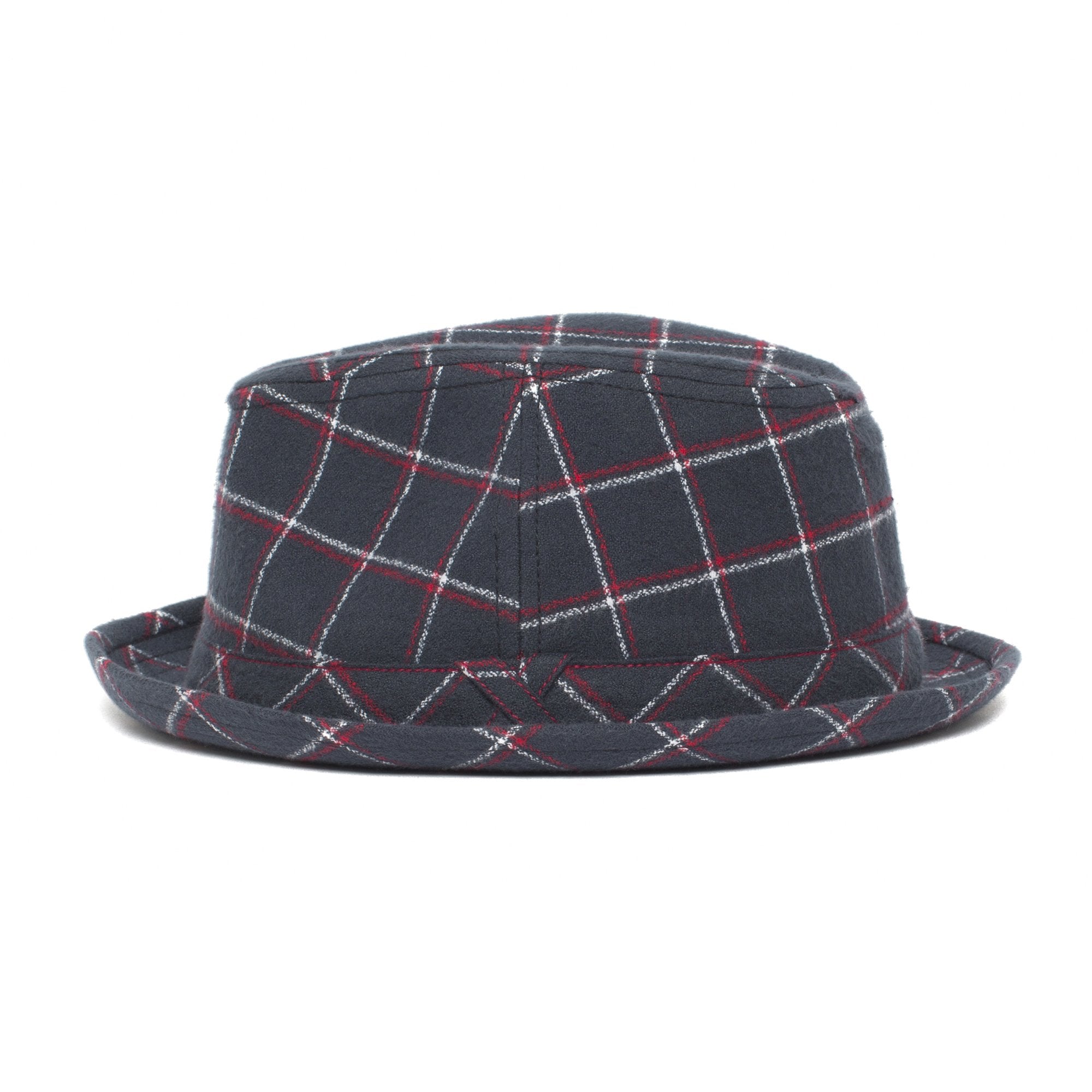 Goorin Bros. canyon reef center dent short brim cotton fedora hat Navy side view