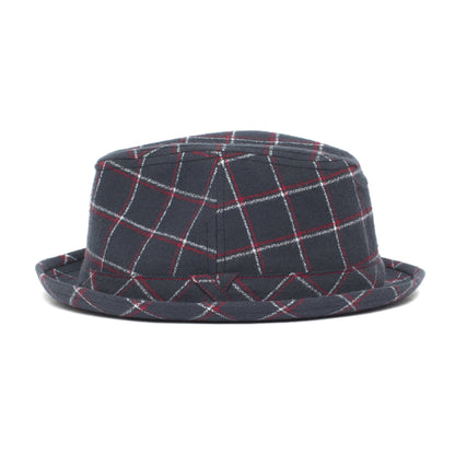 Goorin Bros. canyon reef center dent short brim cotton fedora hat Navy side view
