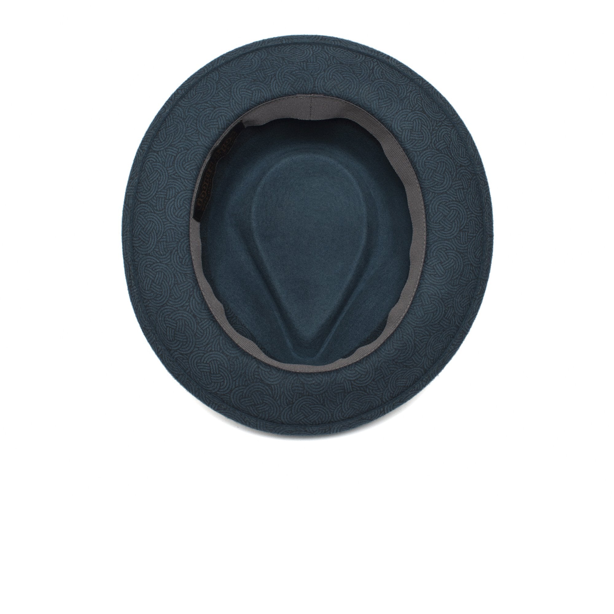 Goorin Bros. the pacifc teardrop medium brim felt fedora hat Blue under view