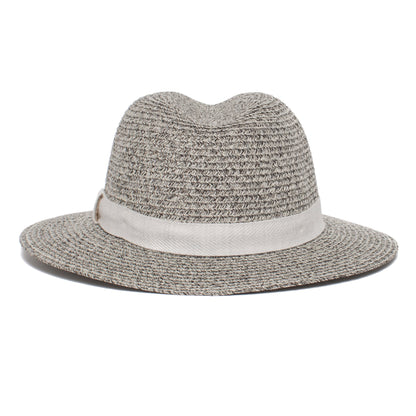 Goorin Bros. roll the dice center dent wide brim polyester fedora hat Black back view