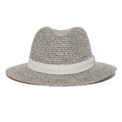 Goorin Bros. roll the dice center dent wide brim polyester fedora hat Black front view