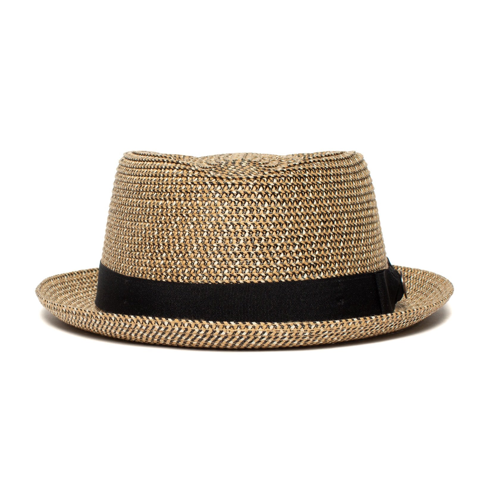 Goorin Bros. low country diamond short brim paper poly blend porkpie fedora hat Natural front view