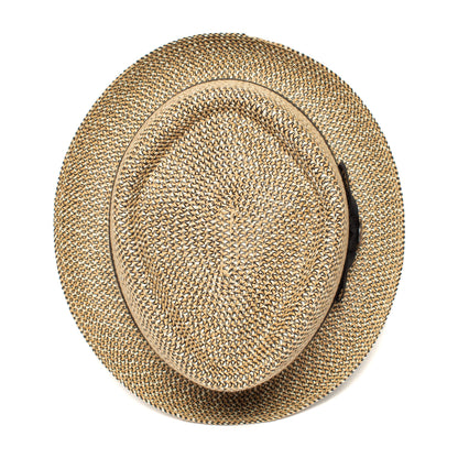 Goorin Bros. low country diamond short brim paper poly blend porkpie fedora hat Natural top view