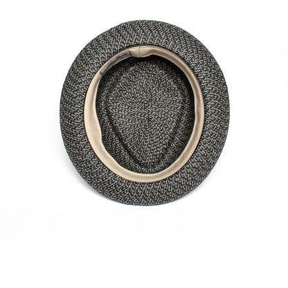 Goorin Bros. low country diamond short brim paper poly blend porkpie fedora hat Navy under view