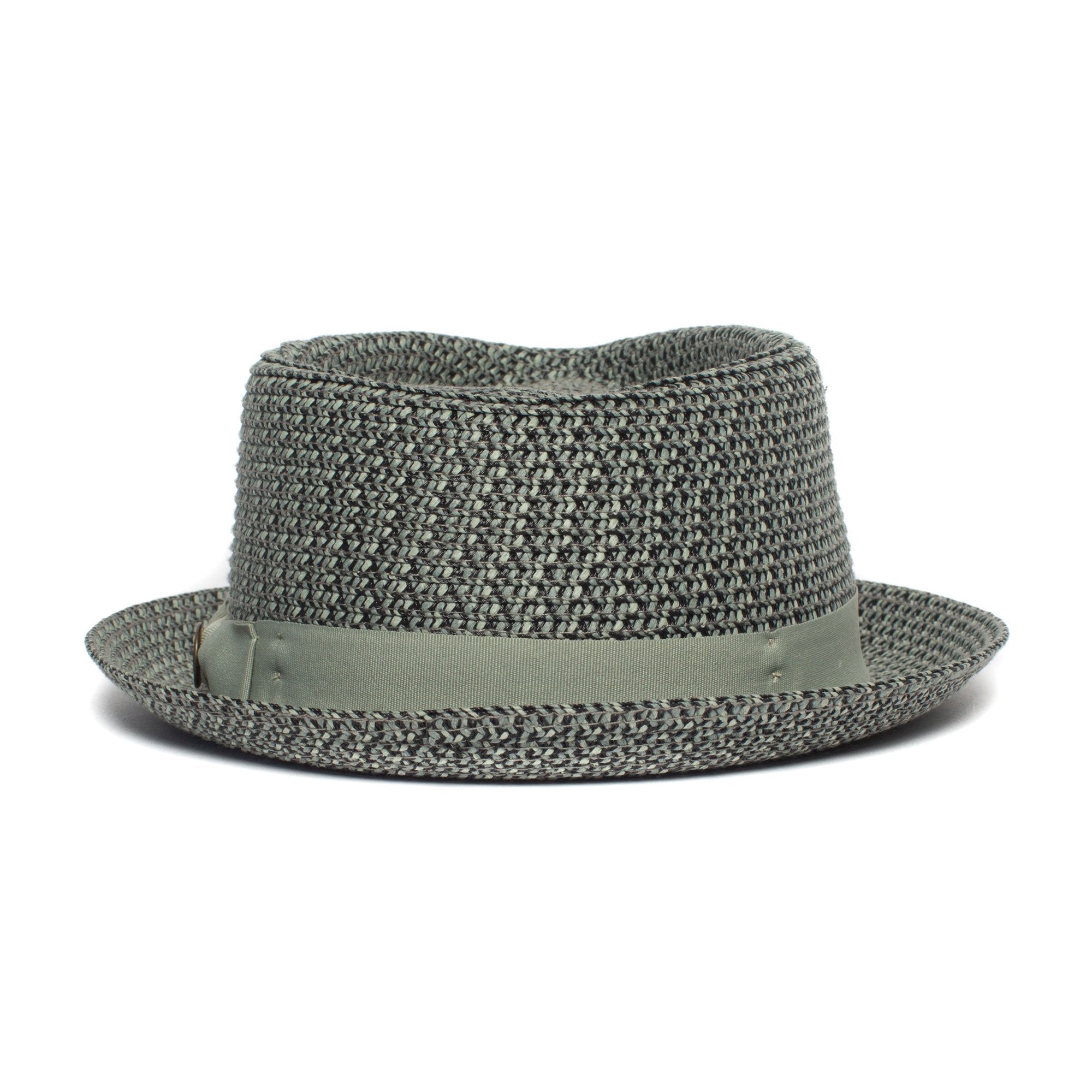 Goorin Bros. low country diamond short brim paper poly blend porkpie fedora hat Olive back view