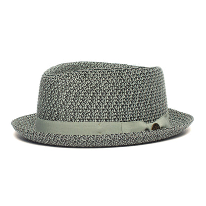 Goorin Bros. low country diamond short brim paper poly blend porkpie fedora hat Olive left side view