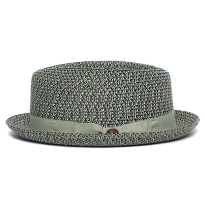 Goorin Bros. low country diamond short brim paper poly blend porkpie fedora hat Olive side view