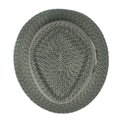 Goorin Bros. low country diamond short brim paper poly blend porkpie fedora hat Olive top view