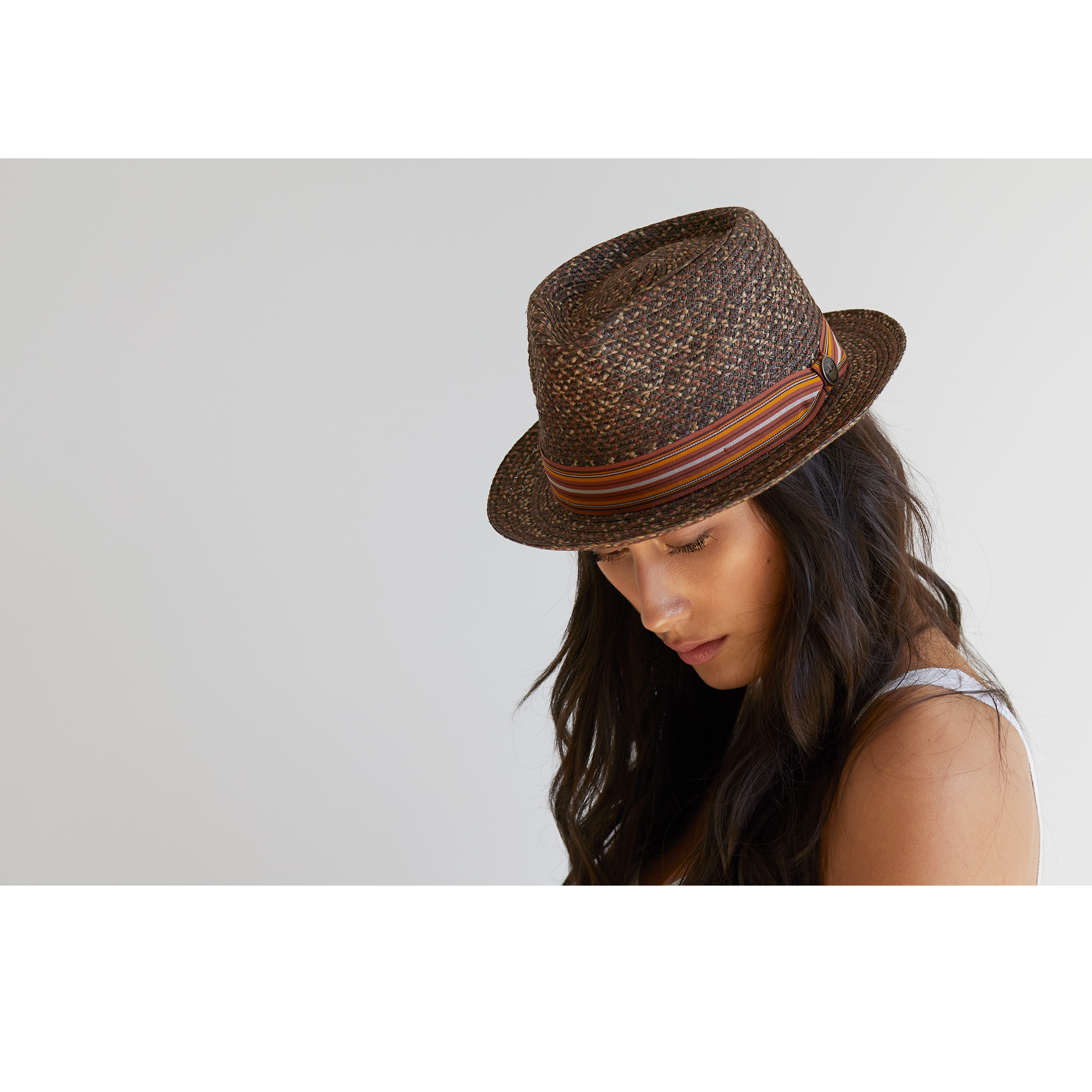 Goorin Bros. Big Frank Brown porkpie womens styling