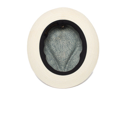 Goorin Bros. out of office teardrop medium brim straw fedora hat Slate under view