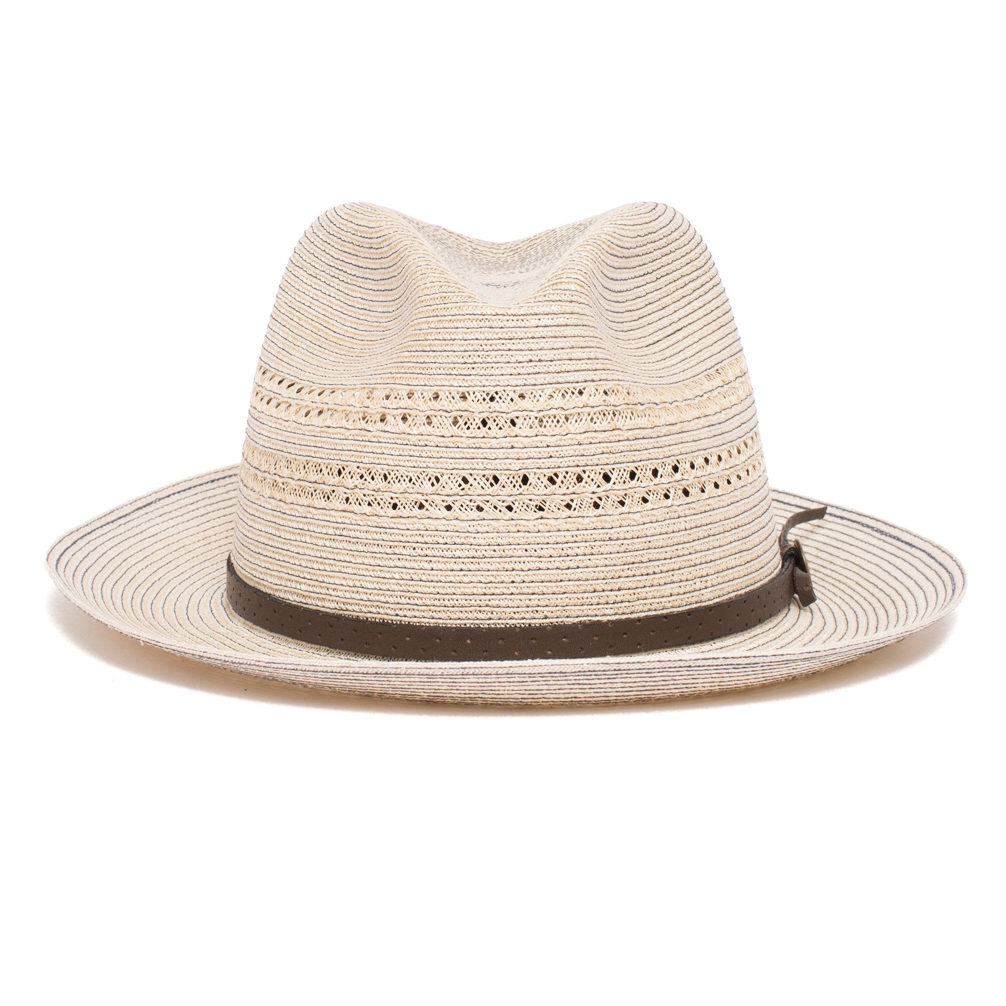 Goorin Bros. agave dreams center dent wide brim straw fedora hat Natural front view