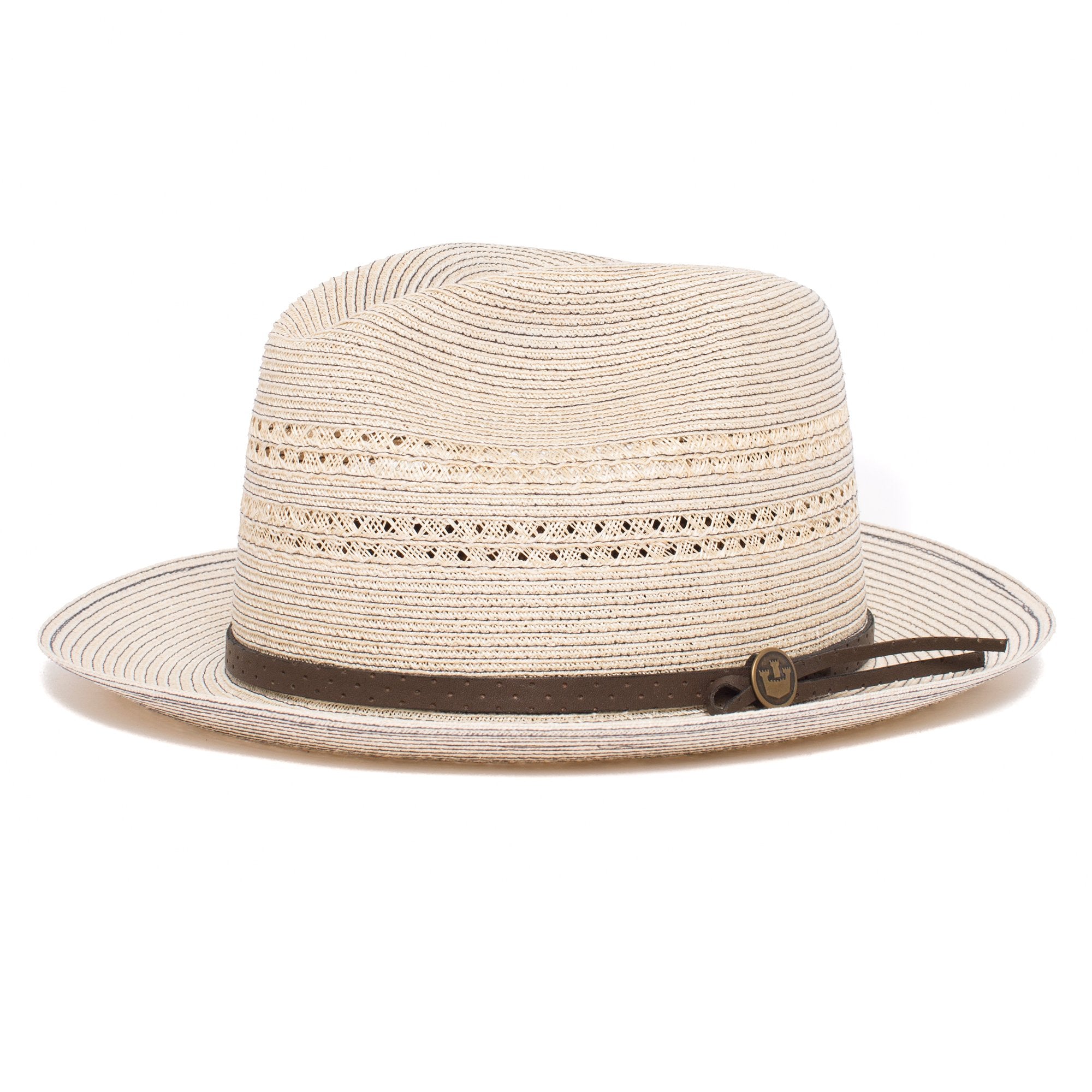 Goorin Bros. agave dreams center dent wide brim straw fedora hat Natural left side view